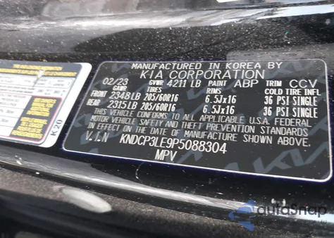 2023 Kia Niro Lx from USA, damaged, VIN KNDCP3LE9P5088304